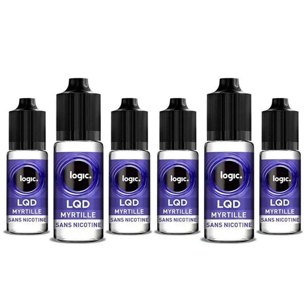6 Bouteilles Logic LQD 0 Mg/ml - Myrtille 1 6 Bouteilles Logic LQD 0 Mg/ml - Myrtille