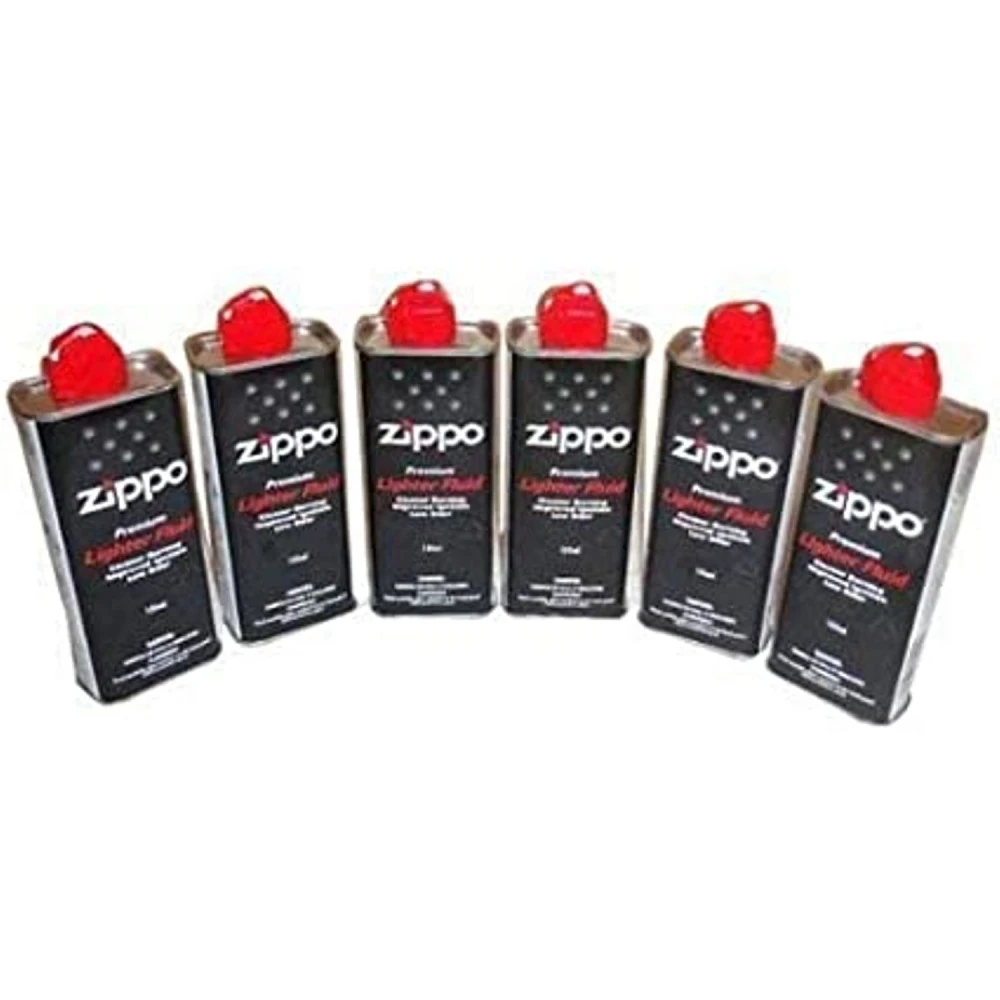 Lot De 6 Flacons D'essence à Briquet ZIPPO De 125 Ml 1 Lot De 6 Flacons D'essence à Briquet ZIPPO De 125 Ml