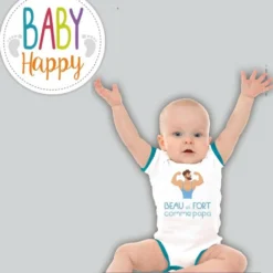 Body Sans Manche - Beau Et Fort Comme Papa -Truc Chic Soldes Magasin body sans manche beau et fort comme papa 3