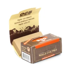 Boite De 16 Rouleaux De Feuilles Virgin Paper + Filtres (Rolls) Slim - OCB Non Blanchi -Truc Chic Soldes Magasin boite de 16 rouleaux de feuilles virgin paper filtres rolls slim ocb non blanchi 4