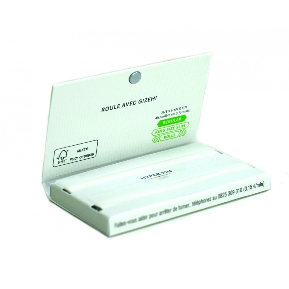 Boite De 20 Carnets De Feuille à Rouler GIZEH Hyper Fin 4 Boite De 20 Carnets De Feuille à Rouler GIZEH Hyper Fin – Image 4