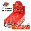 Boite De 24 Carnets De Feuilles Slim + Filtres Cartons Smoking Thinnest