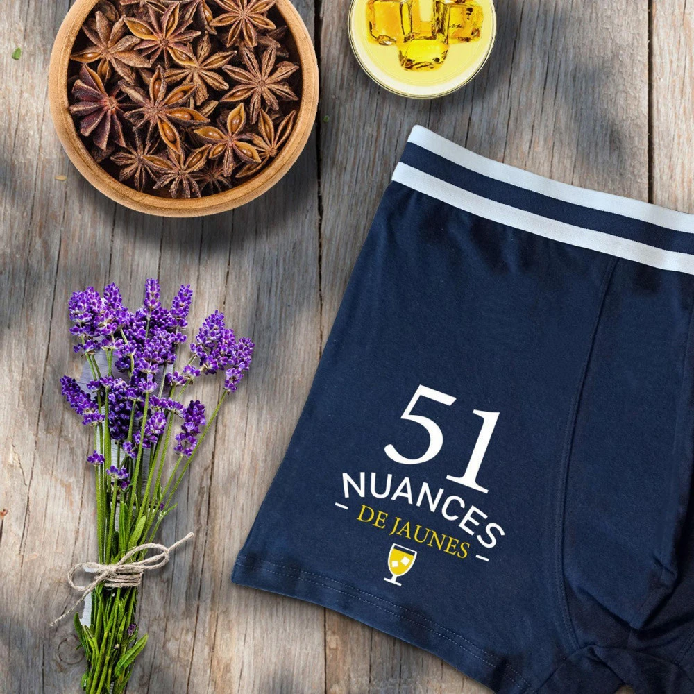 Boxer - 51 Nuances De Jaunes - Taille XL 3 Boxer - 51 Nuances De Jaunes - Taille XL – Image 3