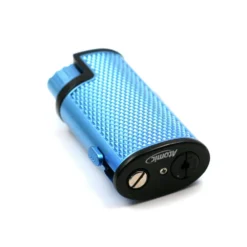 Briquet Turbo Métal Avec Perce Cigare Intégrer - Bleu -Truc Chic Soldes Magasin briquet turbo metal avec perce cigare integrer bleu 2