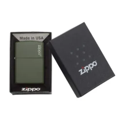 Briquet Zippo Logo - Vert Mat 5 Briquet Zippo Logo - Vert Mat -Truc Chic Soldes Magasin briquet zippo logo vert mat 2