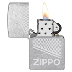 Briquet Zippo Street Chrome Checkered -Truc Chic Soldes Magasin briquet zippo street chrome checkered 2