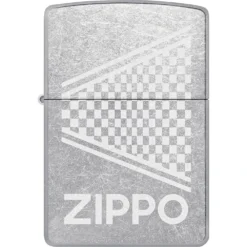Briquet Zippo Street Chrome Checkered