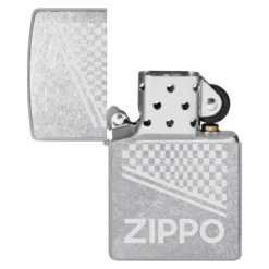 Briquet Zippo Street Chrome Checkered -Truc Chic Soldes Magasin briquet zippo street chrome checkered 3