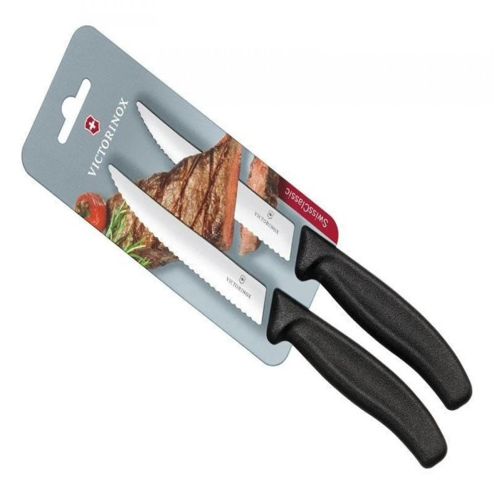 Carte De 2 Couteaux à Steack (12cm) - Victorinox 6.7933.12B 1 Carte De 2 Couteaux à Steack (12cm) - Victorinox 6.7933.12B