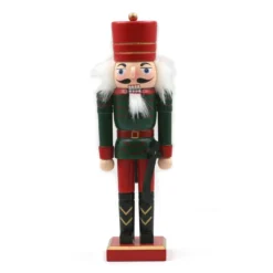 Casse-Noisette Rouge En Bois 25 Cm