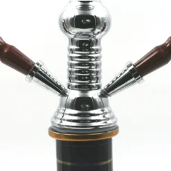 Chicha Al Malik - Double Tuyaux - Or -Truc Chic Soldes Magasin chicha al malik double tuyaux or 3