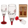 Coffret De 2 Flûtes à Champagne "Love"