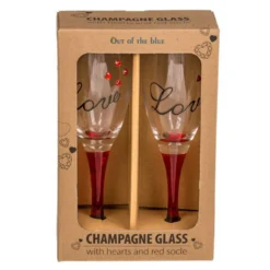 Coffret De 2 Flûtes à Champagne "Love" -Truc Chic Soldes Magasin coffret de 2 flutes a champagne love 3