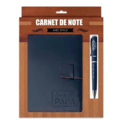 Coffret Super Papa - Bloc Notes Mémo Et Stylo