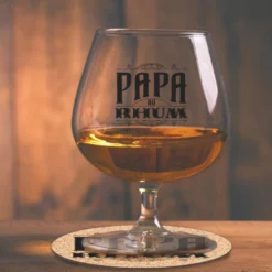 Coffret Verre Et Sous Verre - Papa Au Rhum -Truc Chic Soldes Magasin coffret verre et sous verre papa au rhum 2