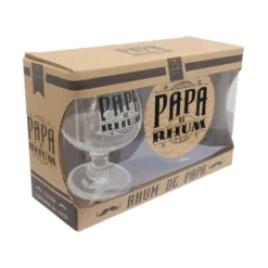 Coffret Verre Et Sous Verre - Papa Au Rhum