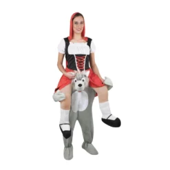 Costume Adulte 'Assis Dessus' – Loup Et Petit Chaperon Rouge