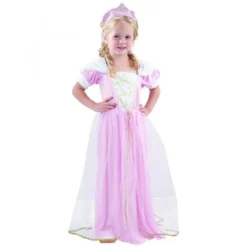 Costume Baby Princesse Rose - Taille 1-2 Ans (80-92 Cm)