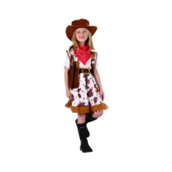 Costume Enfant Cow Girl Taille 5-6 Ans (S)