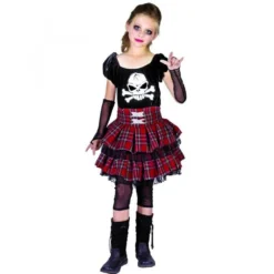 Costume Enfant Fille Punk Taille 5-6 Ans (S)