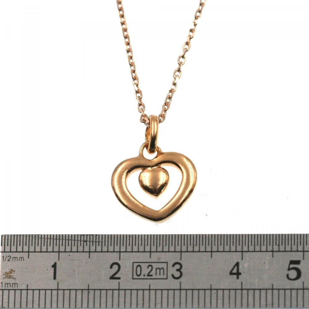 Côur Plaqué Or - Pendentif Côur Avec Chaîne (474274) 4 Côur Plaqué Or - Pendentif Côur Avec Chaîne (474274) – Image 4