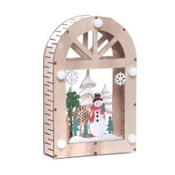 Décoration Cadre LED Bonhomme De Neige