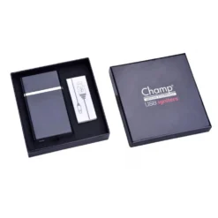 Champ Etui à Cigarettes Avec Allume-Cigarette - Noir