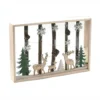 Forêt - Déco De Noël En Bois Lumineux 20 X 30 Cm