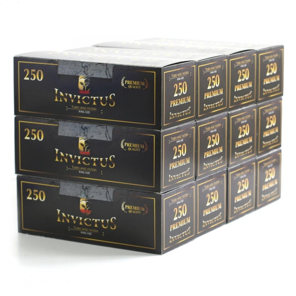 Lot De 12 Boîtes De 250 Tubes à Cigarettes - Invictus 4 Lot De 12 Boîtes De 250 Tubes à Cigarettes - Invictus – Image 4