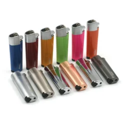 Lot De 12 Briquets Métal Luxe Atomic