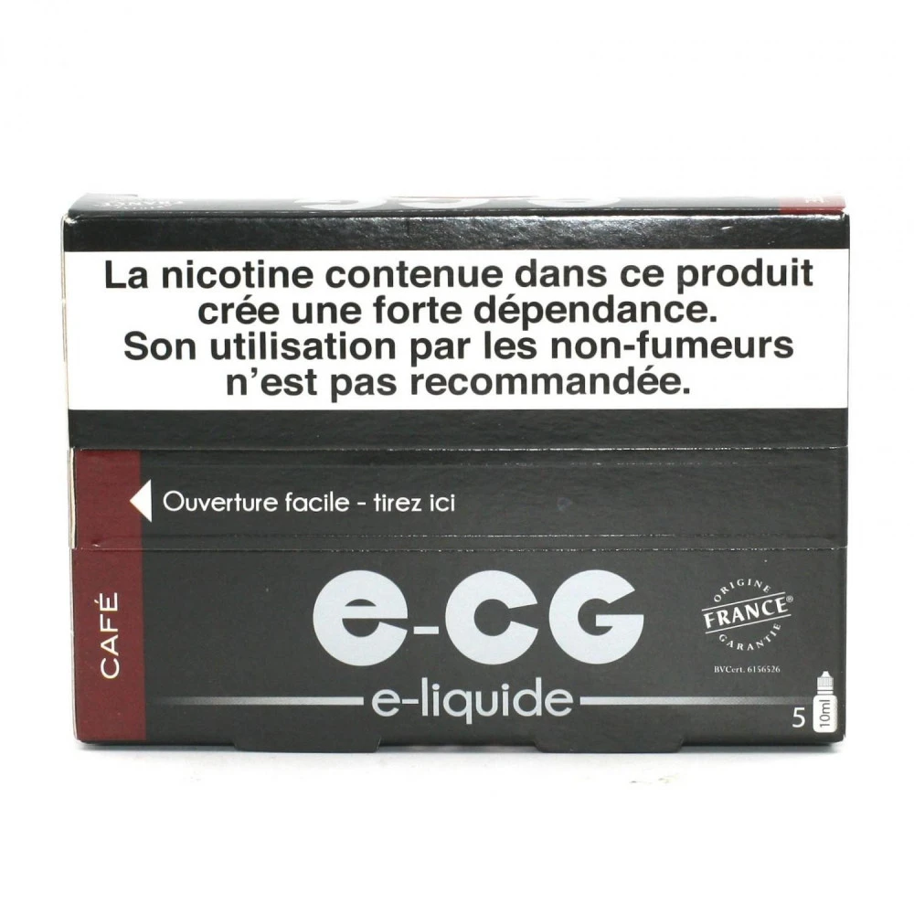 Lot De 5 Flacons E-CG - Café 11 Mg/ml 2 Lot De 5 Flacons E-CG - Café 11 Mg/ml – Image 2