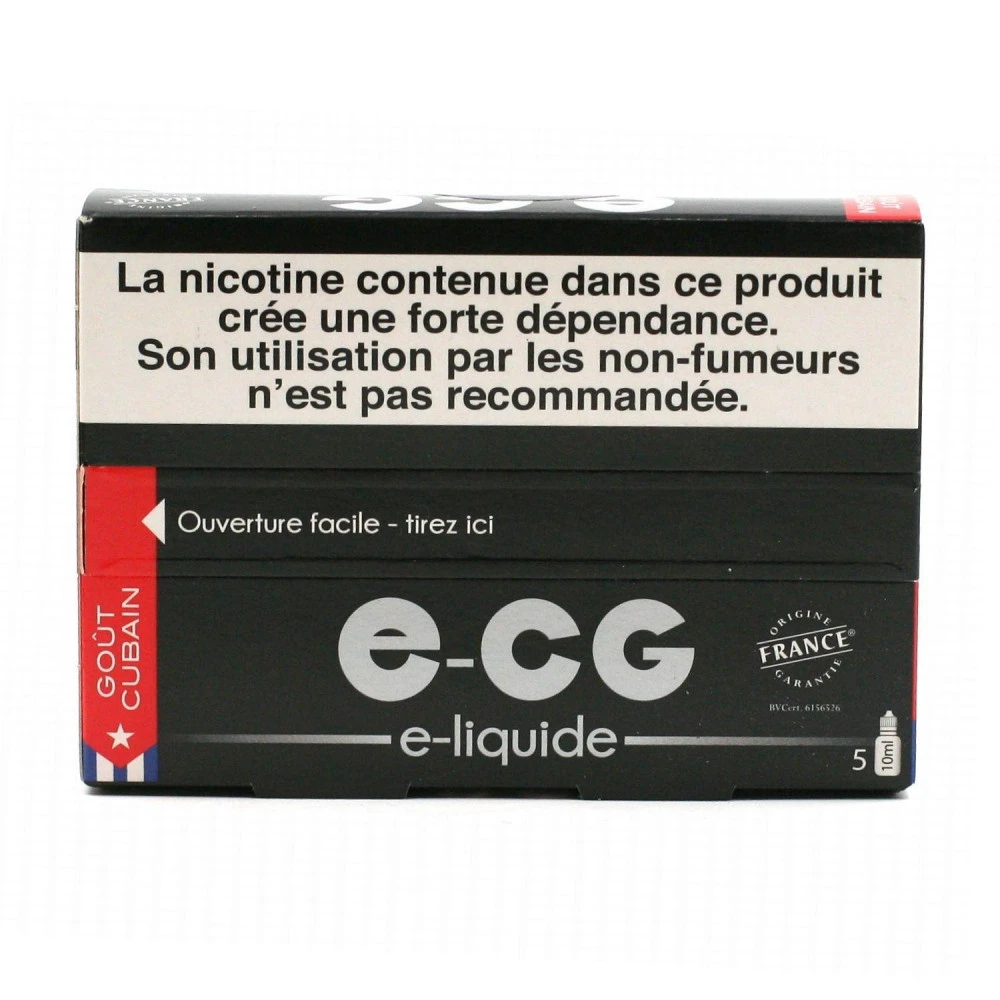 Lot De 5 Flacons E-CG - Cubain 16 Mg/ml 2 Lot De 5 Flacons E-CG - Cubain 16 Mg/ml – Image 2