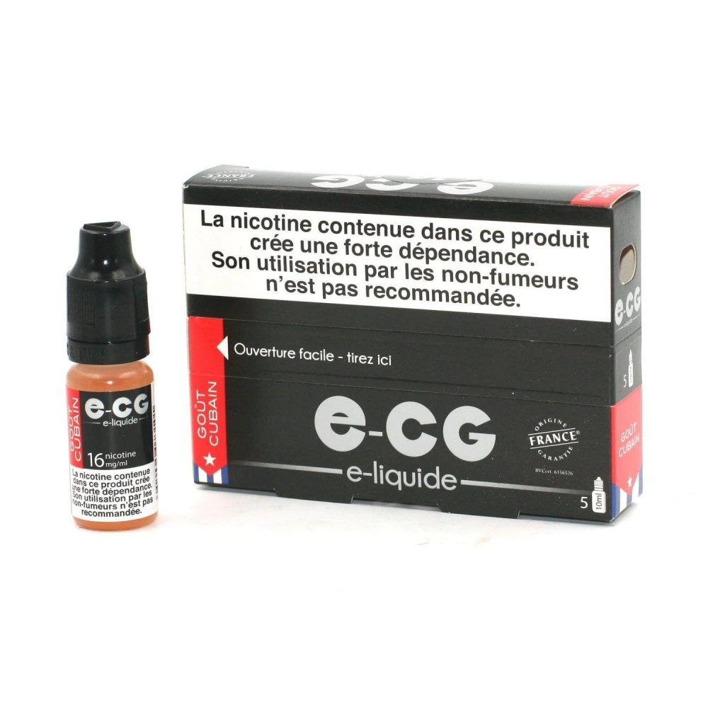 Lot De 5 Flacons E-CG - Cubain 16 Mg/ml 1 Lot De 5 Flacons E-CG - Cubain 16 Mg/ml