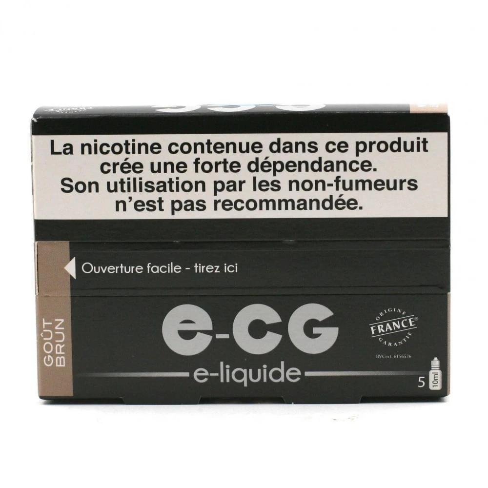 Lot De 5 Flacons E-CG - Goût Brun 6 Mg/ml 2 Lot De 5 Flacons E-CG - Goût Brun 6 Mg/ml – Image 2
