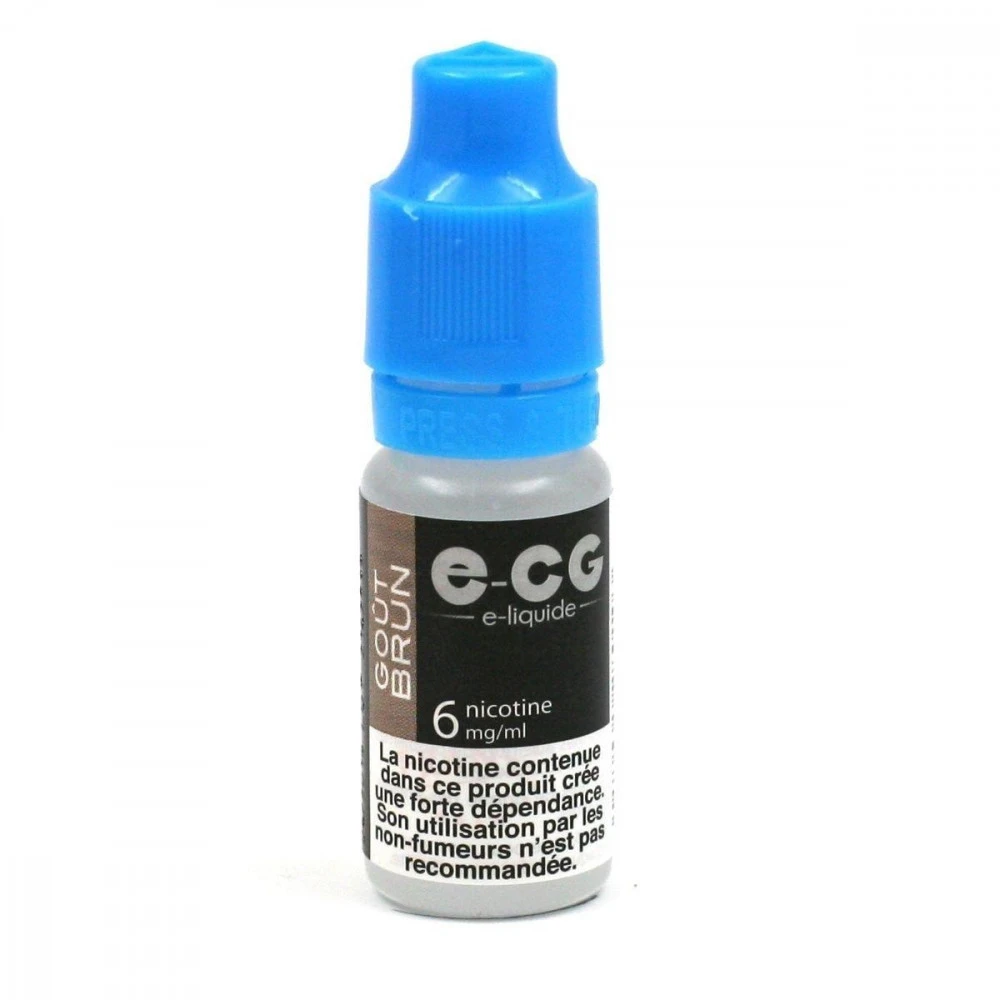 Lot De 5 Flacons E-CG - Goût Brun 6 Mg/ml 4 Lot De 5 Flacons E-CG - Goût Brun 6 Mg/ml – Image 4