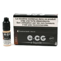 Lot De 5 Flacons E-CG - Goût Cola 16 Mg/ml