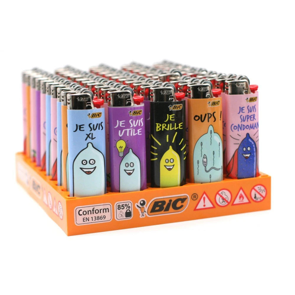 Lot De 50 Briquets BIC MAXI J26 - Condom Power 2 Lot De 50 Briquets BIC MAXI J26 - Condom Power – Image 2