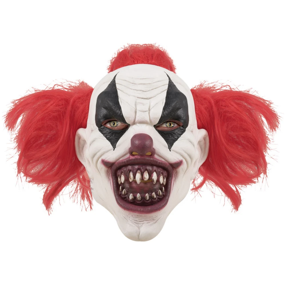 Masque Adulte Latex – Clown Assassin Avec Cheveux 1 Masque Adulte Latex – Clown Assassin Avec Cheveux