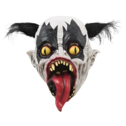 Masque Adulte Latex – Clown Monstrueux Avec Cheveux