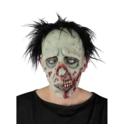 Masque Zombie Avec Des Cheveux Intégrale En Latex