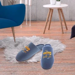 Pantoufles Retraite Bleu C'est La Belle Vie ! T 43 - 45 5 Pantoufles Retraite Bleu C'est La Belle Vie ! T 43 - 45 -Truc Chic Soldes Magasin pantoufles retraite bleu c est la belle vie t 43 45 2