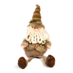 Personnage De Noël En Tissu - Père Noël - 35 Cm