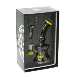 Champ Pipe - Bong En Verre - 16cm Jaune 5 Champ Pipe - Bong En Verre - 16cm Jaune -Truc Chic Soldes Magasin pipe bong en verre 16cm jaune 2