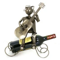 Porte Bouteille Guitariste Assis  Modèle 1