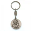Porte Clé Saint Christophe - Rond Métal
