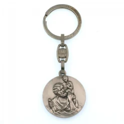 Porte Clé Saint Christophe - Rond Métal -Truc Chic Soldes Magasin porte cle saint christophe rond metal 3