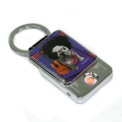 Champ Porte Clef / Briquet USB - Chien Guitariste -Truc Chic Soldes Magasin porte clef briquet usb chien guitariste 4