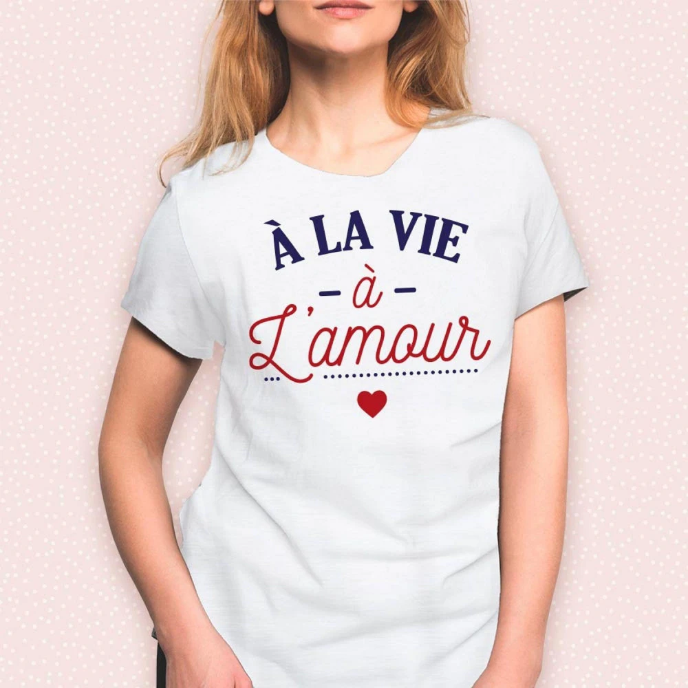 T-Shirt À La Vie à L'Amour - Taille L 2 T-Shirt À La Vie à L'Amour - Taille L – Image 2