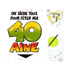 T-Shirt Anniversaire à Signer + Marker - 40 Ans -Truc Chic Soldes Magasin t shirt anniversaire a signer marker 40 ans 2