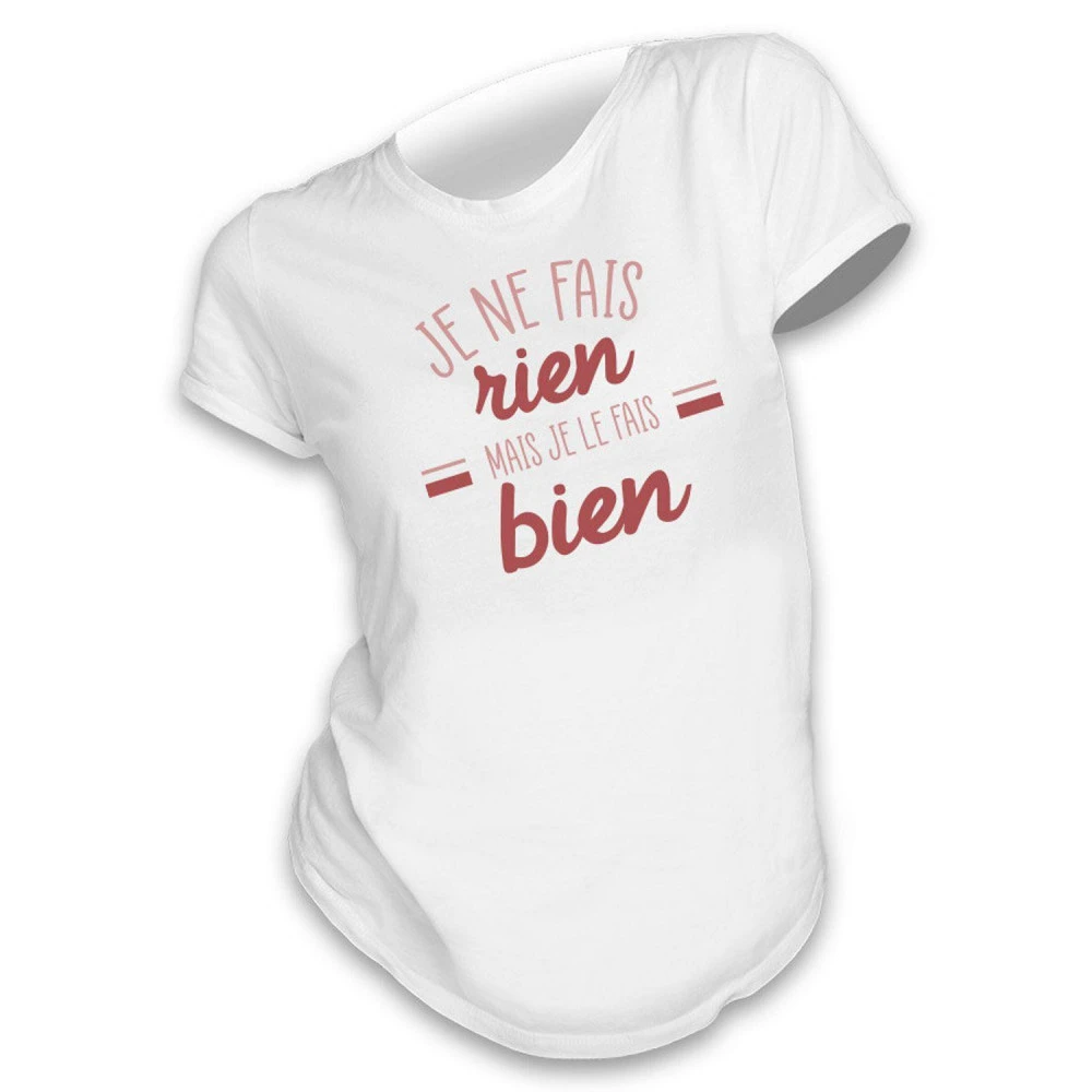 T-Shirt Je Ne Fais Rien Mais Je Le Fais Bien - Taille M 1 T-Shirt Je Ne Fais Rien Mais Je Le Fais Bien - Taille M